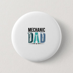 Mechanic Dad Vintage Tool Typography Design_1 6 Cm Round Badge