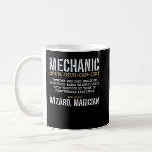 Mechanic Definition Funny Noun Meaning Vintage Coffee Mug