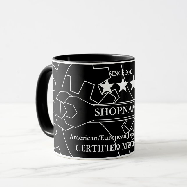 Mechanic double wrench mug (Front Left)
