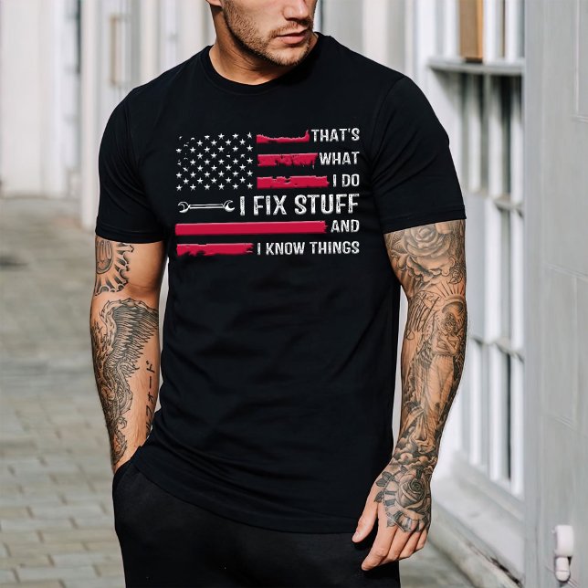  Mechanic Engineer Shirt, I fix Stuff Vintage T-Shirt (Creator Uploaded)