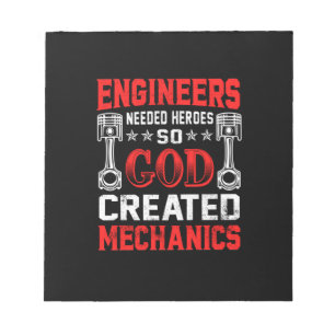 Mechanic Engineers Needed Heroes Notepad