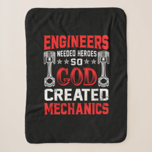 Mechanic Engineers Needed Heroes Sherpa Blanket