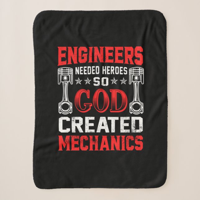 Mechanic Engineers Needed Heroes Sherpa Blanket (Front)