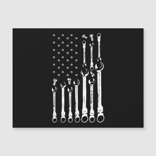 Mechanic Flag American Patriotic Flag Car Mechanic (Front)