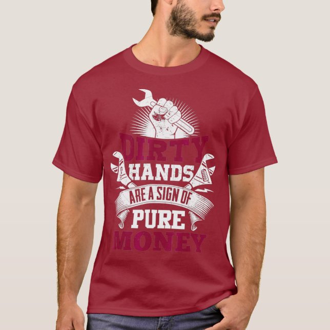 Mechanic  for Men  Wrench Greaser Machinist Tee (Front)