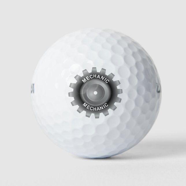 Mechanic Gear Golf Balls (Front)
