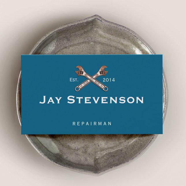  Mechanic / Home Repair Wrench Business Card (Creator Uploaded)