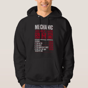 Mechanic hourly rate  labour day womenmen Mechanic Hoodie