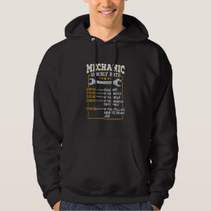 Mechanic Hourly Rate Labour Rates Co Workers Car Hoodie