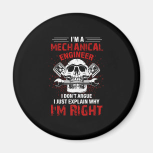 Mechanic I Am A Mechanical Engineer Magnet