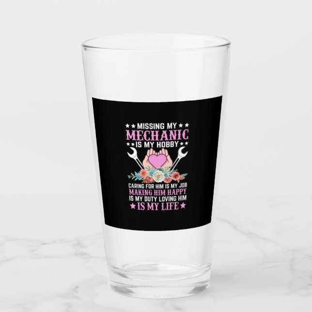 Mechanic Is My Life Glass (Front)