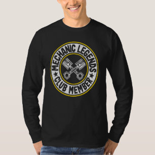 Mechanic Legends Club Member Car Guy Garage Dad Me T-Shirt