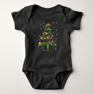Mechanic Lovers   Mechanic Christmas Tree Baby Bodysuit