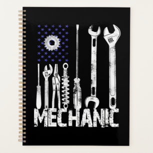 Mechanic Lovers   Mechanic USA Flag Planner