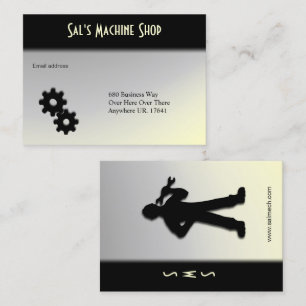 Mechanic / Machine Gold  Business Card