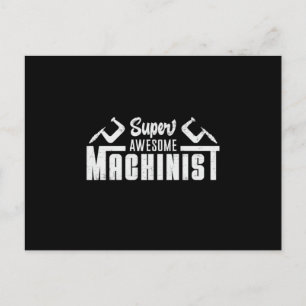 Mechanic Machine Machinist CNC Machinist Gift Idea Postcard