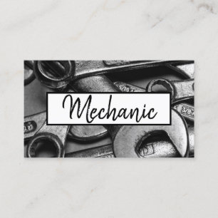 Mechanic, Maintenance, Renovation Construction Business Card