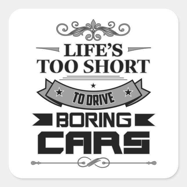 Mechanic Mechanics Tuning Wrench Car Gift Idea Square Sticker (Front)