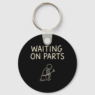 Mechanic Men Auto Repair Waiting On Parts Car Key Ring