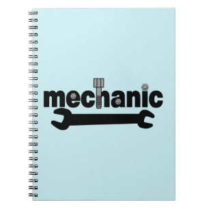 Mechanic Nuts and Bolts Text Notebook