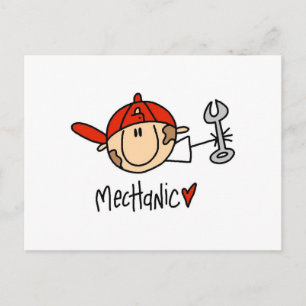 Mechanic Postcard