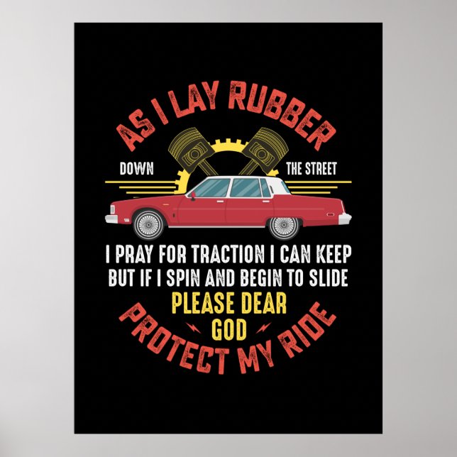Mechanic Protect My Ride Poster (Front)