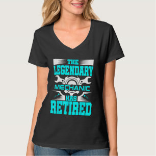 Mechanic Retirement Legendary Coworker Boss T-Shirt
