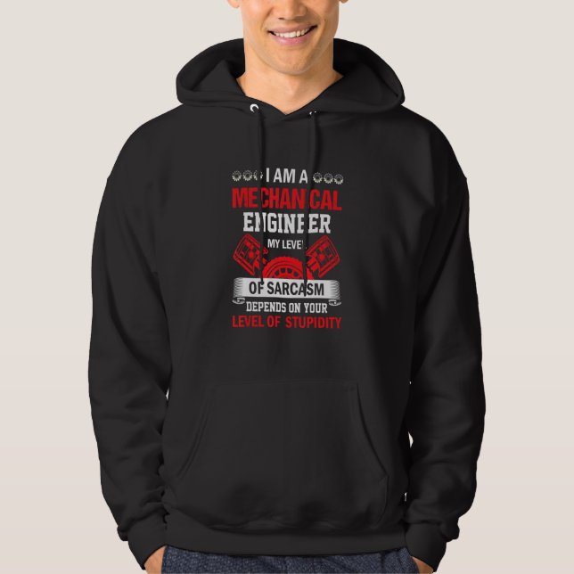 Mechanic Sarcasm Mechanical Engineer Quote Repaire Hoodie (Front)