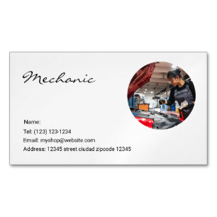 mechanic services editable   business card