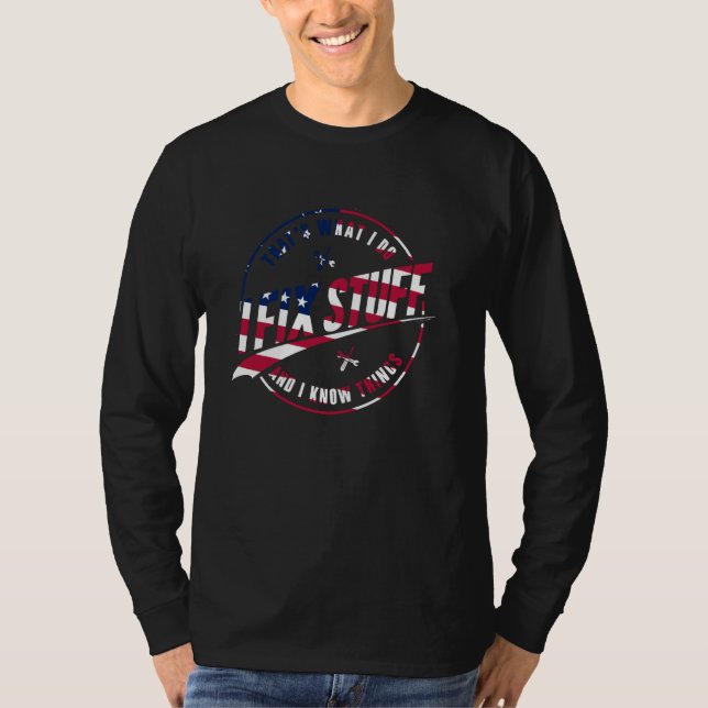 Mechanic Tshirt For Men Engineer Handyman Garage R (Front)