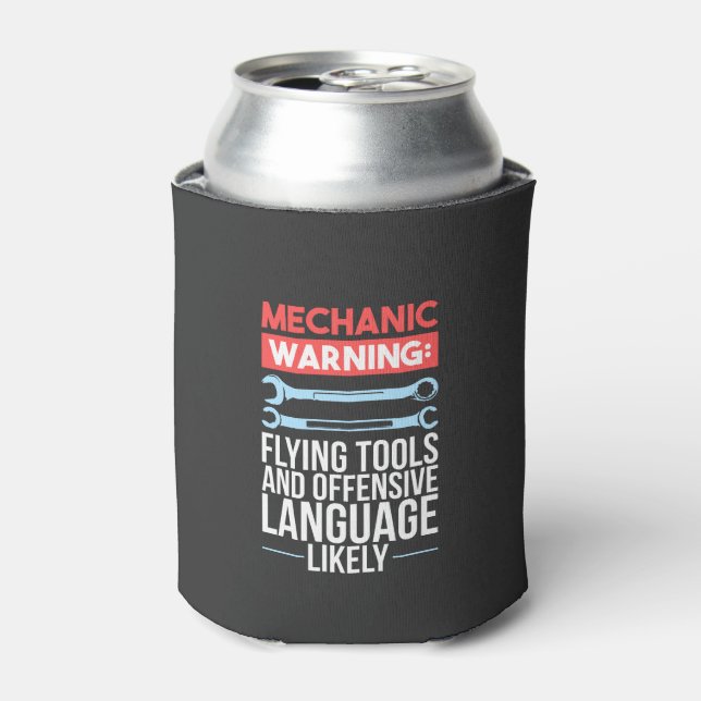 Mechanic - Warning Can Cooler (Can Front)