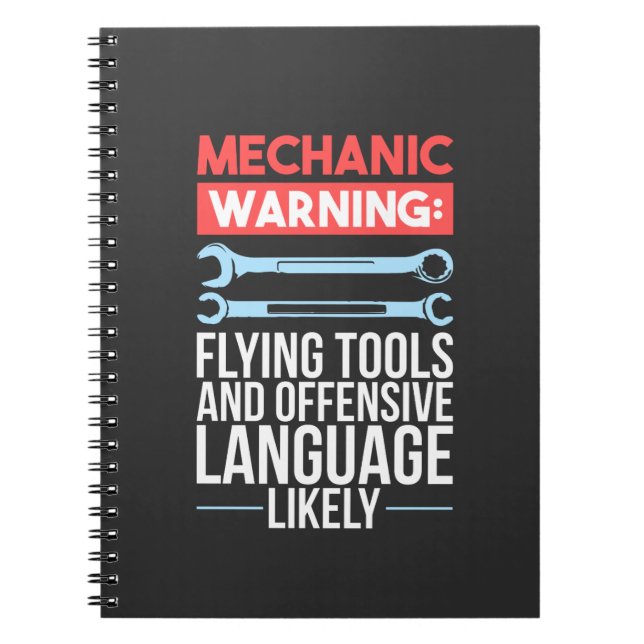Mechanic - Warning Notebook (Front)