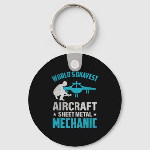 Mechanic World's Okayest Mechanic Key Ring