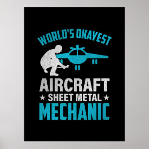 Mechanic World's Okayest Mechanic Poster