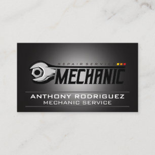 Mechanic Wrench Car Repair Fix Business Card