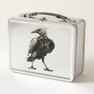 Mechanical Bird Metal Lunch Box