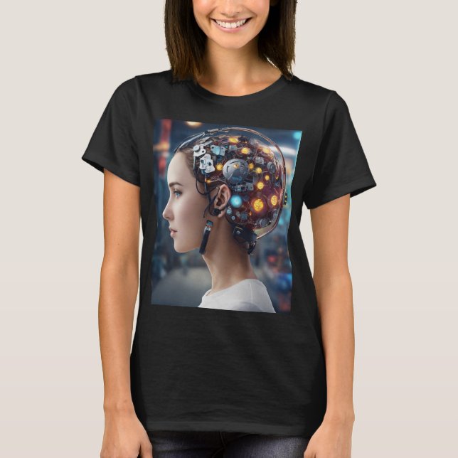 Mechanical brain logo T-Shirt (Front)