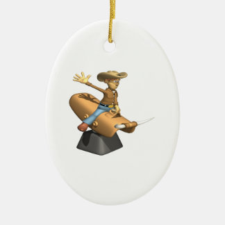 Mechanical Bull Ceramic Tree Decoration