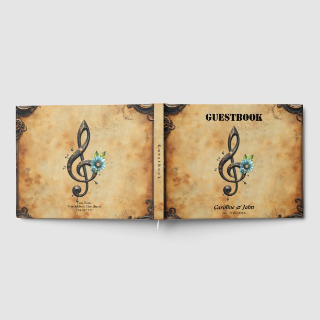 Mechanical  clef guest book (Full)
