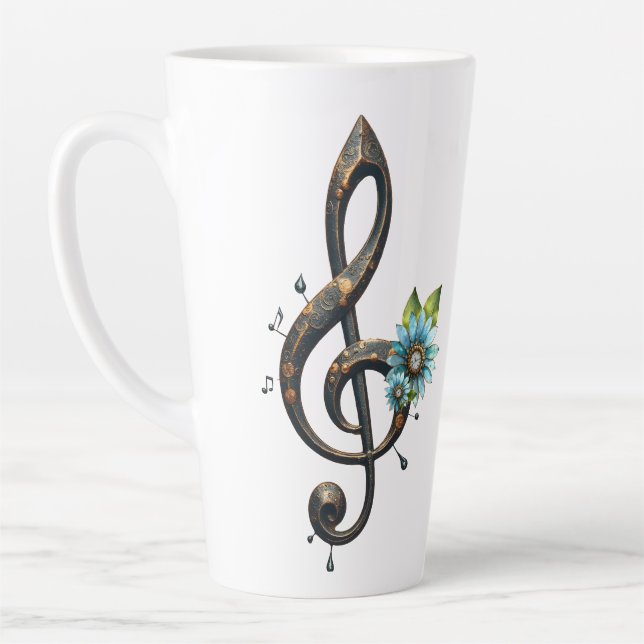 Mechanical  clef  latte mug (Left)