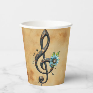 Mechanical  clef  paper cups
