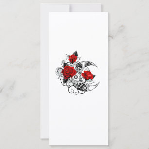 Mechanical Crescent with Red Roses