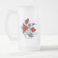 Mechanical Crescent with Red Roses