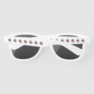 Mechanical Crescent with Red Roses Sunglasses