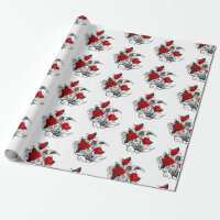Mechanical Crescent with Red Roses