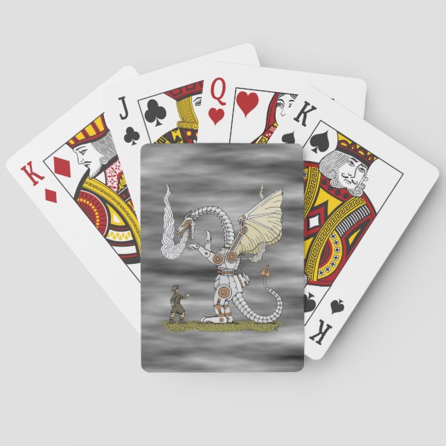 Mechanical Dragon Playing Cards (Back)