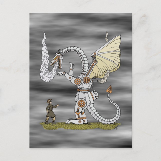 Mechanical Dragon Postcard (Front)