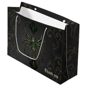 Mechanical elegance, the spider in the dark.  large gift bag