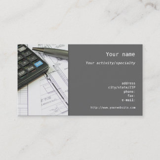 "Mechanical Engineer" business card