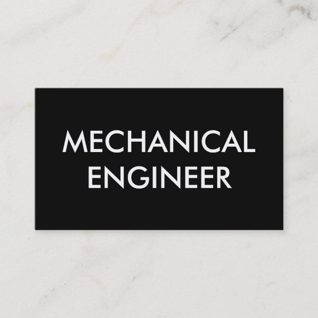 mechanical engineer business card (Front)